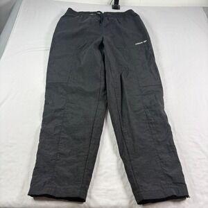 Vintage 90s Adidas Track Pants Mens Medium Black Stretch Lounge Lined